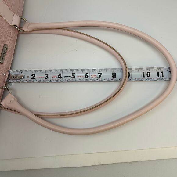 Targus Laptop Computer/Hand Bag Faux Snakeskin Light Pink Office Professional - Picture 7 of 12